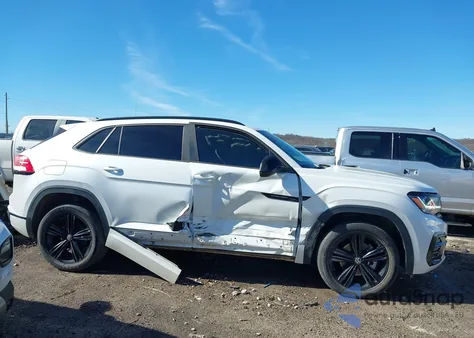 2023 Volkswagen Atlas Cross Sport 3.6L V6 Sel/3.6L V6 Sel R-Line Black z USA, uszkodzony, nr VIN 1V2SE2CA3PC229015